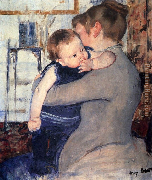 Mother And Child painting - Mary Cassatt Mother And Child art painting